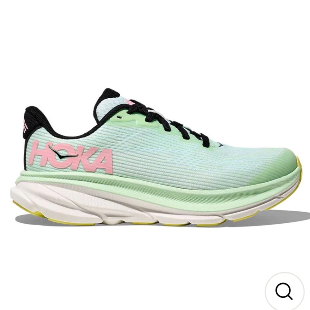 Hoka Clifton 9 mint green pink sneakers size women’s 7 new NIB